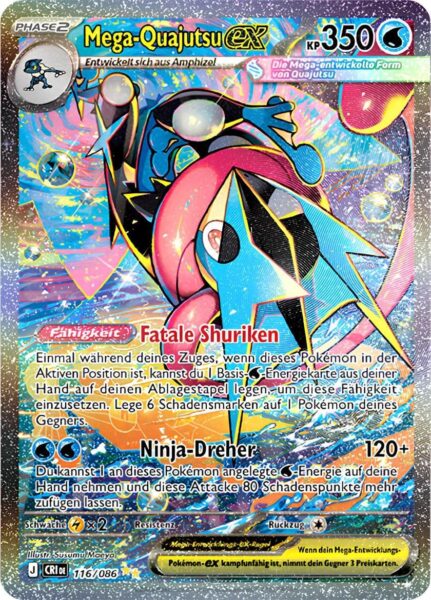 Mega-Quajutsu-ex-116-086-Wachsendes-Chaos-Special-Illustration-Rare-Pokémon-Karte-Deutsch