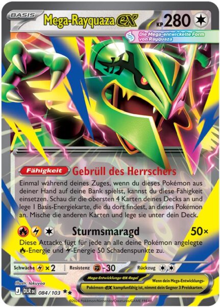 Mega-Rayquaza-ex-084-103-DLR-Delta-Herrschaft-Pokémon-Karte-Deutsch