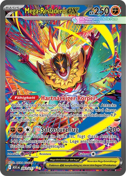 Mega-Resladero-ex-283-217-ASC-DE-Erhabene-Helden-Special-Illustration-Rare-Pokémon-Karte-Deutsch