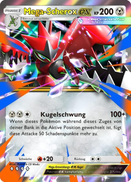 Mega-Scherox-ex-047-069-B2b-Mega-Schillern-Pokémon-TCG-Sammelkartenspiel-Pocket-Karte-Deutsch