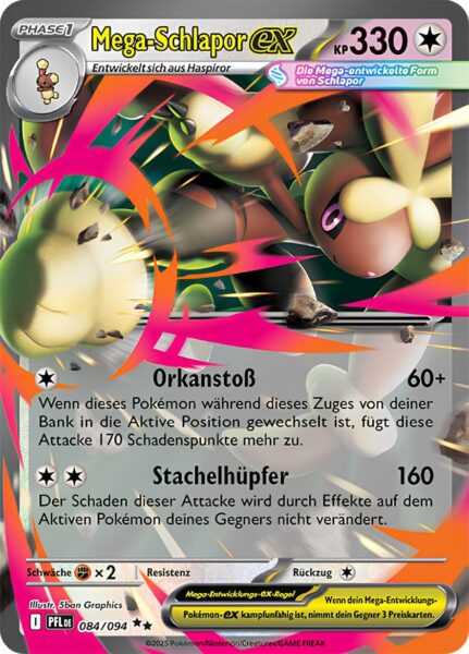 Mega-Schlapor-ex-084-094-Fatale-Flammen-Pokémon-Karte-Deutsch