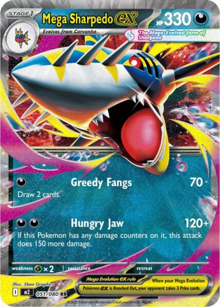 Mega-Sharpedo-Tohaido-ex-Inferno-X-Pokémon-Karte