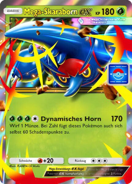 Mega-Skaraborn-ex-056-P-B-Promo-Karte-Pokémon-TCG-Sammelkartenspiel-Pocket-Deutsch
