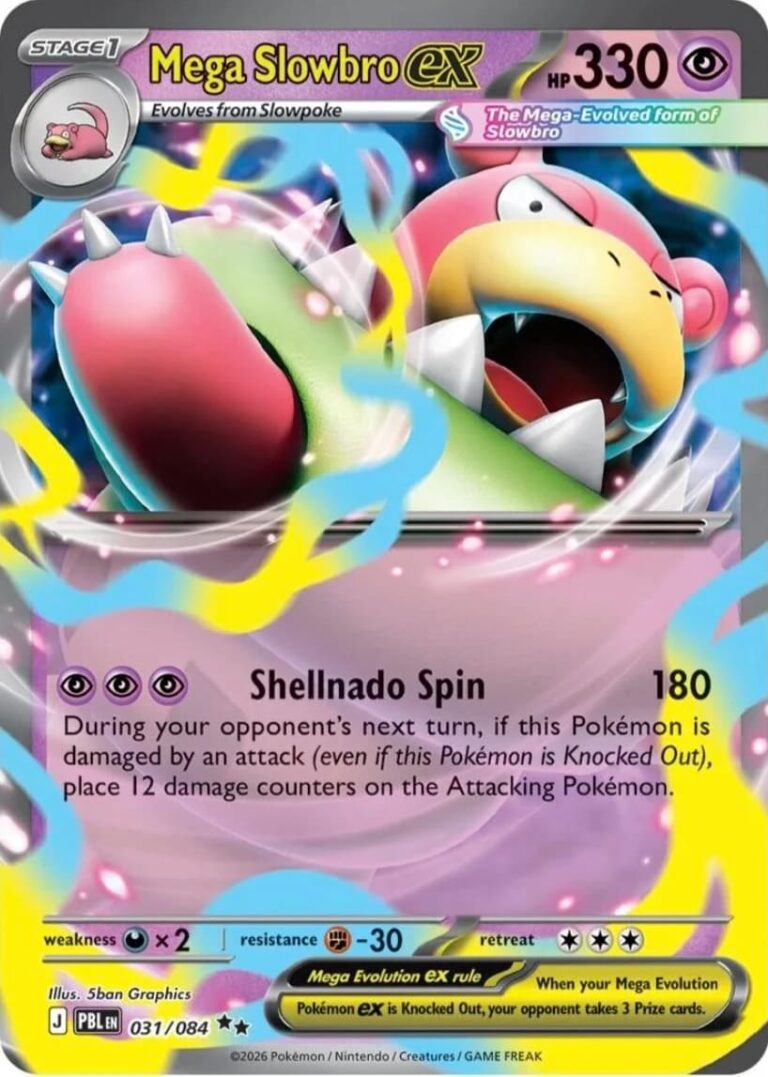 Mega-Slowbro-ex-031-084-Pitch-Black-Dunkelnacht-Pokémon-Karte-Englisch