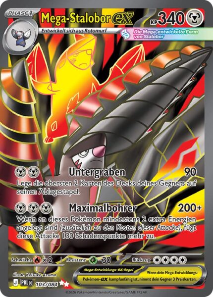 Mega-Stalobor-ex-103-084-PBL-DE-Dunkelnacht-Full-Art-Pokémon-Karte-Deutsch