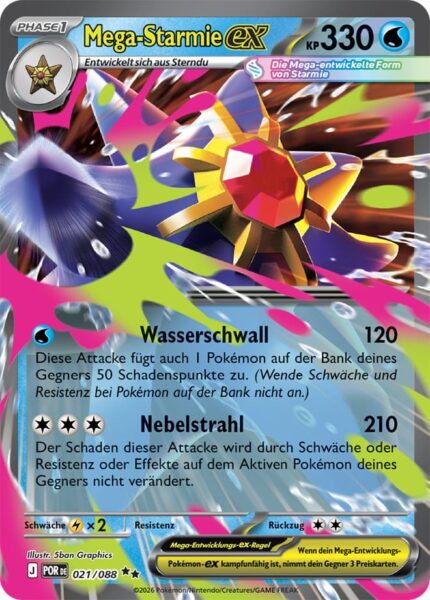 Mega-Starmie-ex-021-088-Optimale-Ordnung-Pokémon-Karte-Deutsch