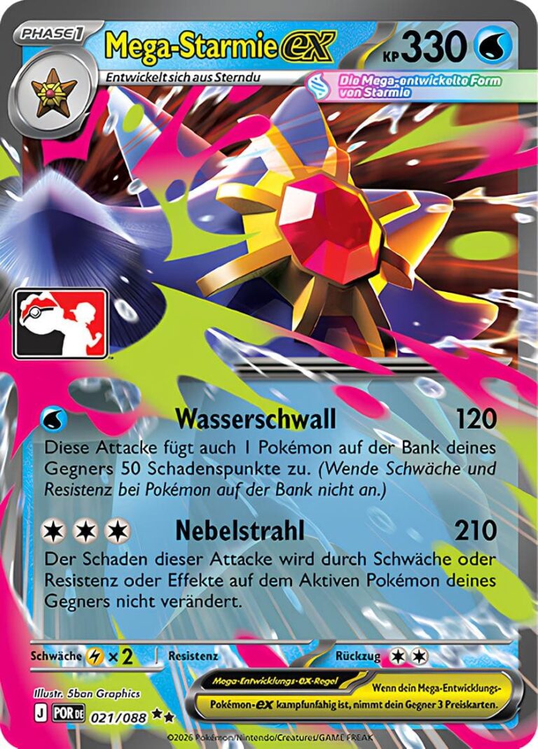 Mega-Starmie-ex-021-088-Preispack-Serie-9-Pokémon-Karte-Deutsch