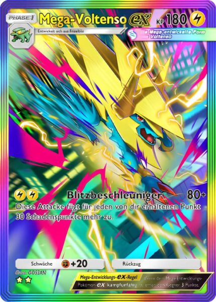 Mega-Voltenso-ex-085-069-B2b-Mega-Schillern-Pokémon-TCG-Sammelkartenspiel-Pocket-Karte-Deutsch