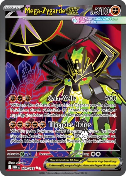 Mega-Zygarde-ex-104-088-Optimale-Ordnung-Full-Art-Pokémon-Karte-Deutsch