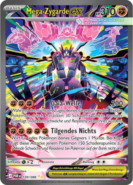 Mega-Zygarde-ex-120-088-Optimale-Ordnung-Special-Illustration-Rare-Pokémon-Karte-Deutsch