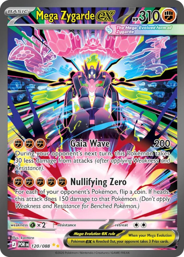 Mega-Zygarde-ex-120-088-Perfect-Order-Optimale-Ordnung-Special-Illustration-Rare-Pokémon-Karte-Englisch