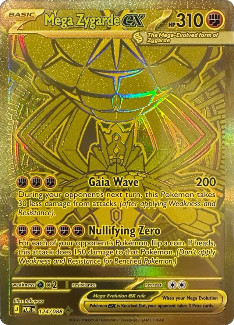 Mega-Zygarde-ex-124-088-Perfect-Order-Optimale-Ordnung-Gold-Pokémon-Karte-Englisch