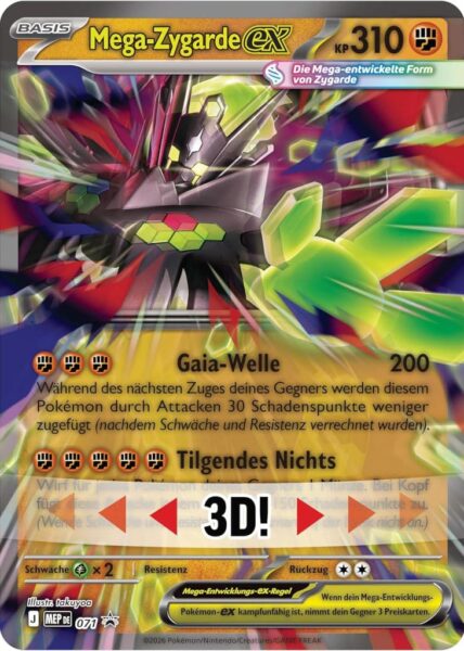 Mega-Zygarde-ex-MEP-071-Black-Star-Promo-Pokémon-3D-Karte-Deutsch