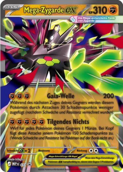 Mega-Zygarde-ex-MEP-071-Black-Star-Promo-Pokémon-Karte-Deutsch