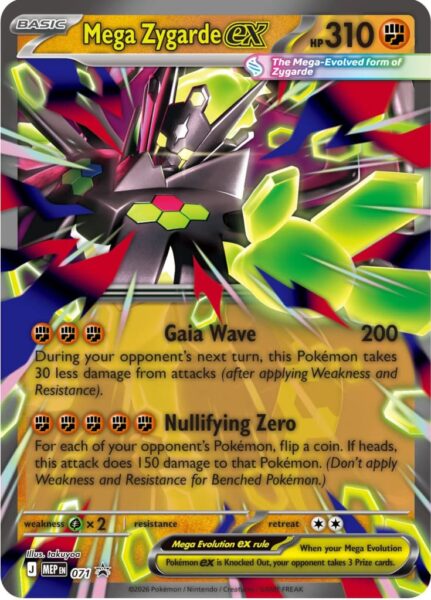 Mega-Zygarde-ex-MEP-071-Black-Star-Promo-Pokémon-Karte-Englisch