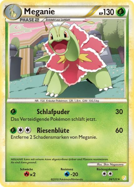 Meganie-26-123-Heartgold-Soulsilver-Pokémon-Karte-Deutsch-TCG