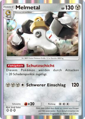 Melmetal-182-Pokémon-TCG-Sammelkartenspiel-Pocket-Unschlagbare-Gene-Digitale-Karte-2024