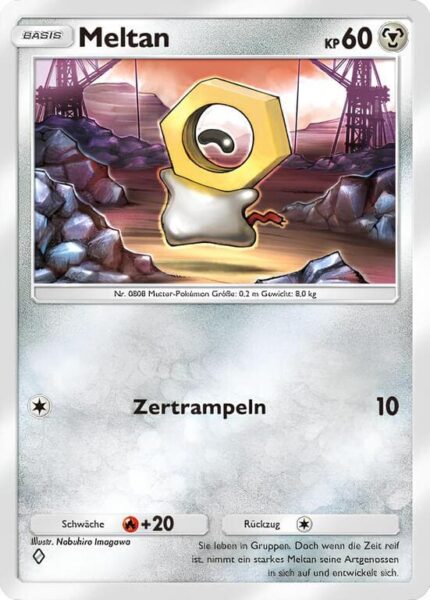 Meltan-122-155-B3-Pulsierende-Aura-Pokémon-TCG-Sammelkartenspiel-Pocket-Karte-Deutsch