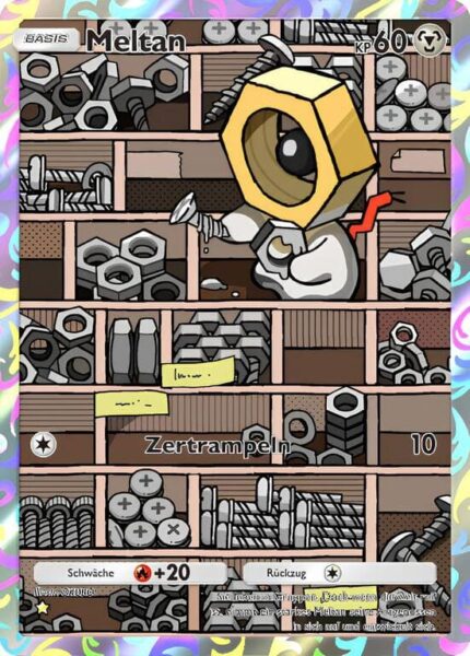 Meltan-177-155-B3-Pulsierende-Aura-Pokémon-TCG-Sammelkartenspiel-Pocket-Karte-Deutsch