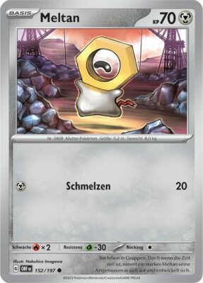 Meltan_152-197_OBF_Obsidianflammen_Obsidian-Flames_Pokémon-Karte_Deutsch