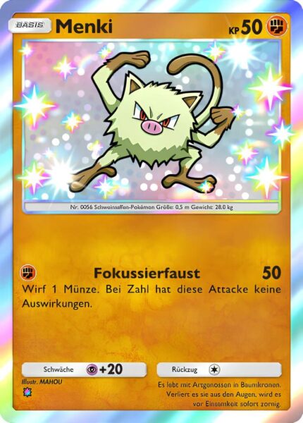 Menki-221-161-Weisheit-von-Meer-und-Himmel-A4-Pokémon-TCG-Sammelkartenspiel-Pocket-Karte