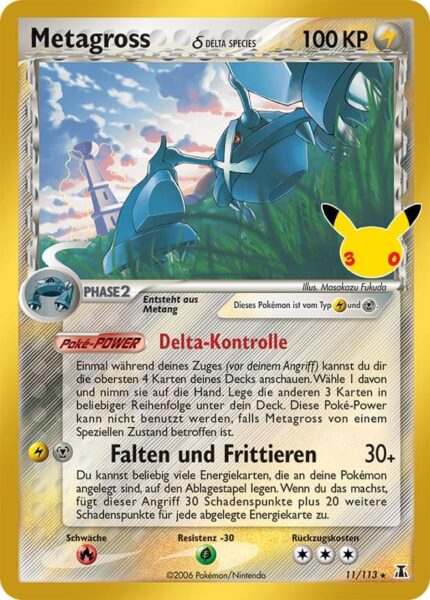 Metagross-11-113-30-Jahre-30th-Celebration-Classic-Collection-Pokémon-Karte-Deutsch
