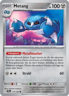 Metang_114-162_TEF-DE_Gewalten-der-Zeit_Temporal-Forces_Pokémon-Karte_Deutsch_TCG
