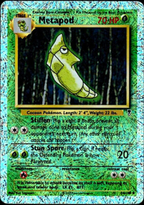 Metapod_Safcon_54-110_Legendary-Collection-Reverse-Holo_Pokémon-Karte