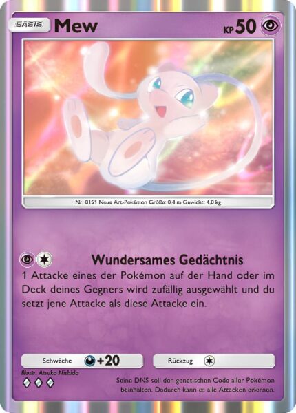 Mew-030-069-B2b-Mega-Schillern-Pokémon-TCG-Sammelkartenspiel-Pocket-Karte-Deutsch