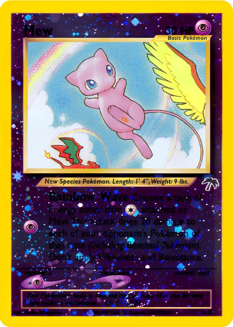 Mew-1-18-Southern-Islands-Pokémon-Karte-2001-Englisch