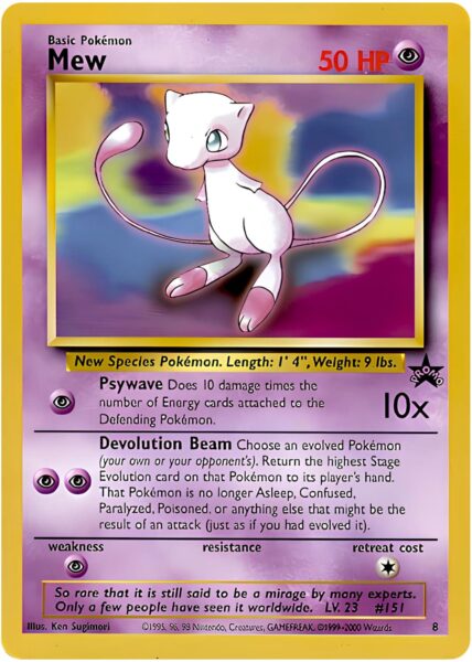 Mew-8-Wizards-Black-Star-Promo-Pokémon-Karte-Englisch-TCG-Sammelkartenspiel