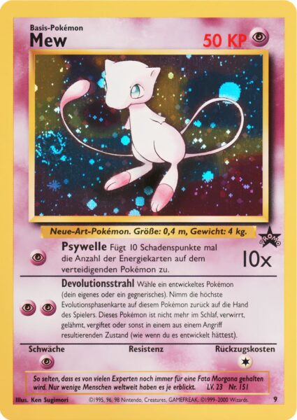Mew-9-Wizards-Black-Star-Promo-Holo-Pokémon-Karte-Deutsch-TCG-Sammelkartenspiel