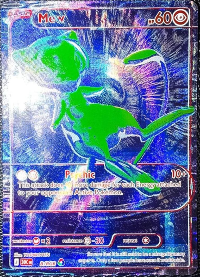 Mew-B-RGB-30C-Secret-Rare-Pokémon-Karte-30th-Celebration-Englisch