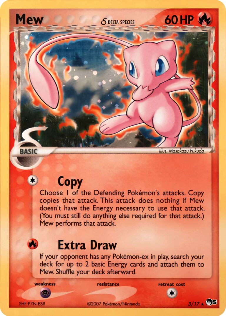 Mew-Delta-Species-3-17-POP-Serie-5-Holo-Pokémon-Karte-TCG-Sammelkartenspiel-2007