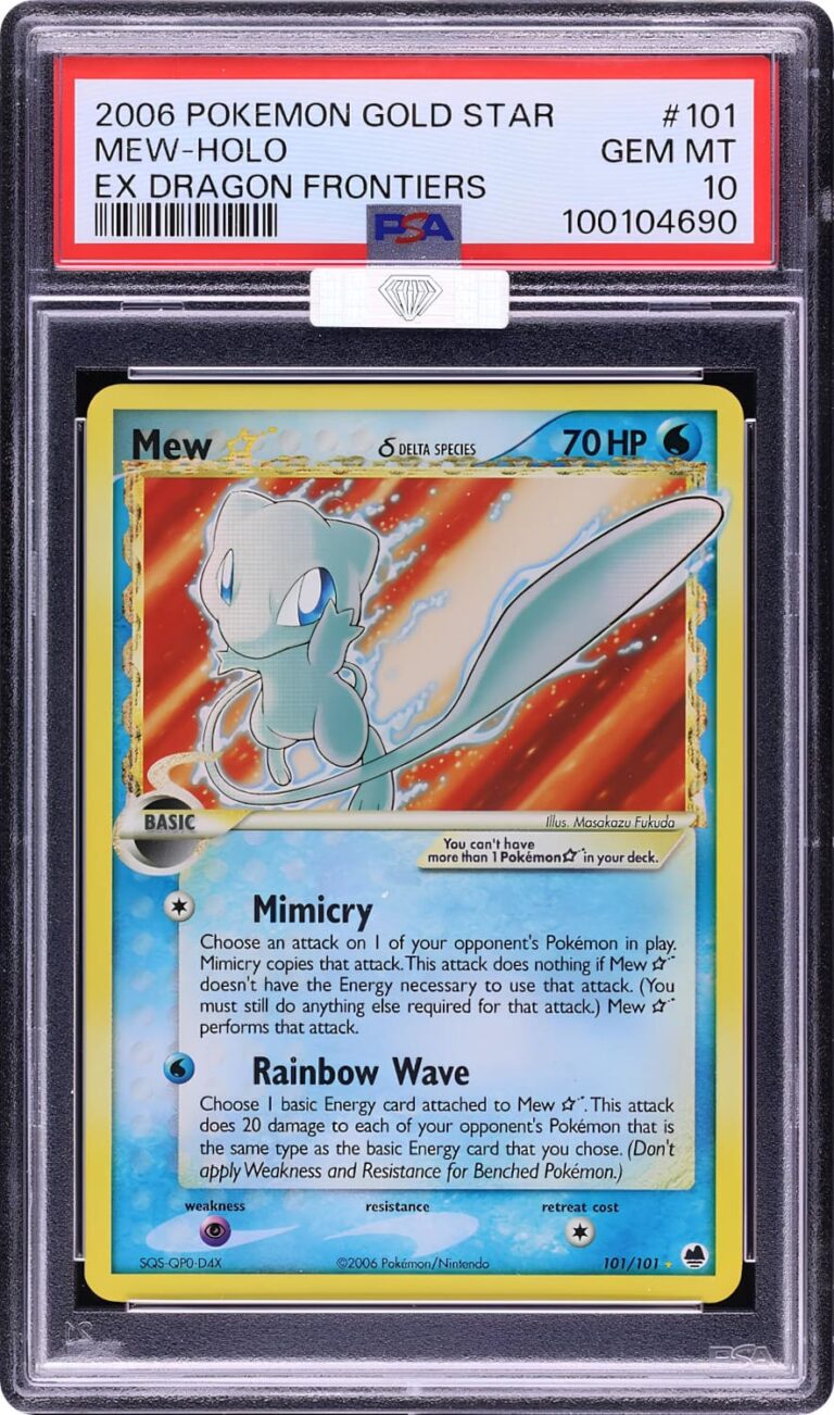 Mew-Goldstar-101-101-EX-Dragon-Frontiers-Pokémon-Karte-2006-PSA-10-Englisch