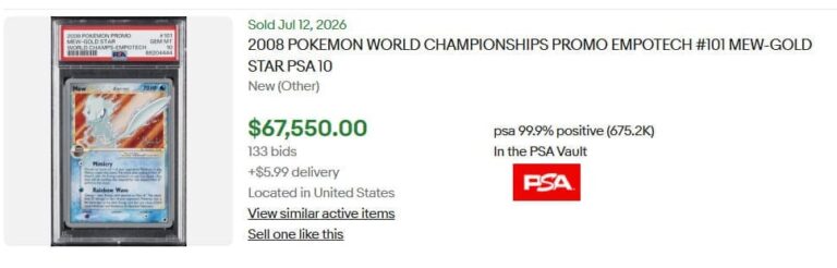 Mew-Goldstar-101-101-World-Championships-Deck-Empotech-2008-Promo-Pokémon-Karte-PSA-10-Preis-Wert-Juli-2026