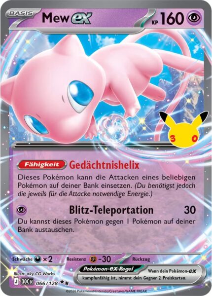 Mew-ex-066-128-30C-30-Jahre-Jubiläum-30th-Celebration-Pokémon-Karte-Deutsch