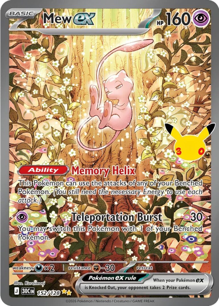 Mew-ex-152-128-30C-30-Jahre-30th-Celebration-Special-Illustration-Rare-Pokémon-Karte-Englisch-neu