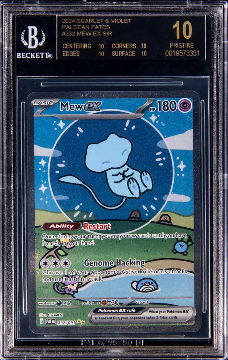 Mew-ex-232-091-Paldean-Fates-Special-Illustration-Rare-Pokémon-Karte-BGS-10-Black-Label