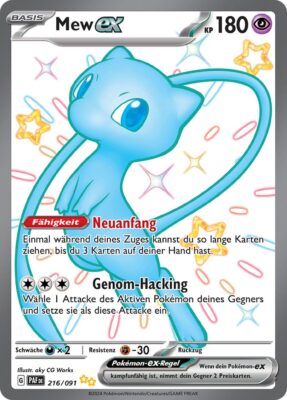 Mew-ex_216-091_PAF-DE_Shiny_Schillernd_Paldeas-Schicksale_Full-Art_Pokémon-Karte_Deutsch
