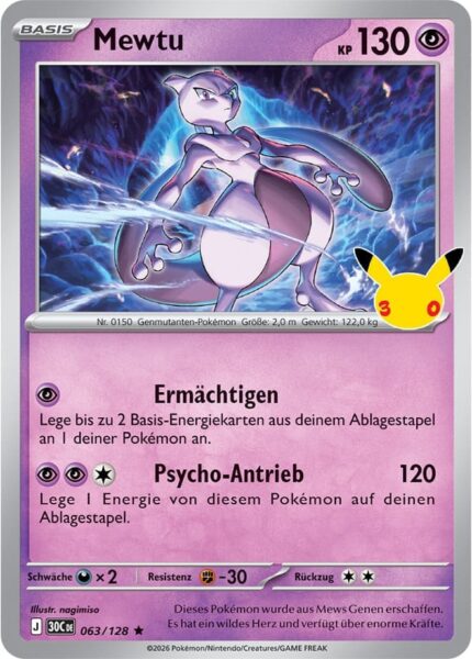 Mewtu-063-128-30C-30-Jahre-Jubiläum-30th-Celebration-Pokémon-Karte-Deutsch