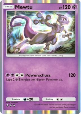 Mewtu-128-Pokémon-TCG-Sammelkartenspiel-Pocket-Unschlagbare-Gene-Digitale-Karte