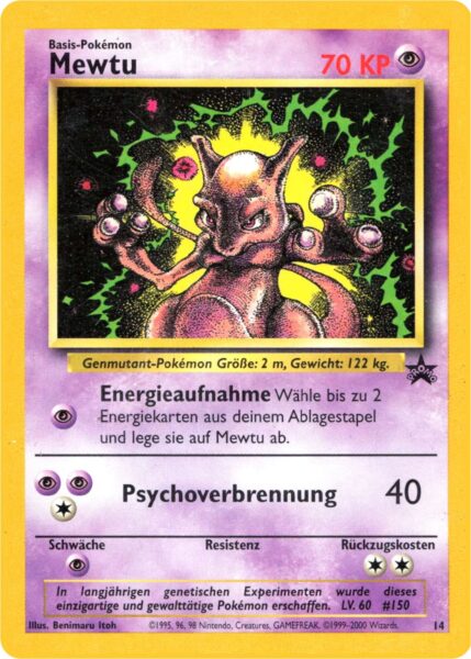 Mewtu-14-Wizards-Black-Star-Promo-Pokémon-Karte-Deutsch-TCG-Sammelkartenspiel