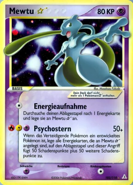 Mewtu-Goldstar-103-110-EX-Holon-Phantoms-Pokémon-Karte-Deutsch