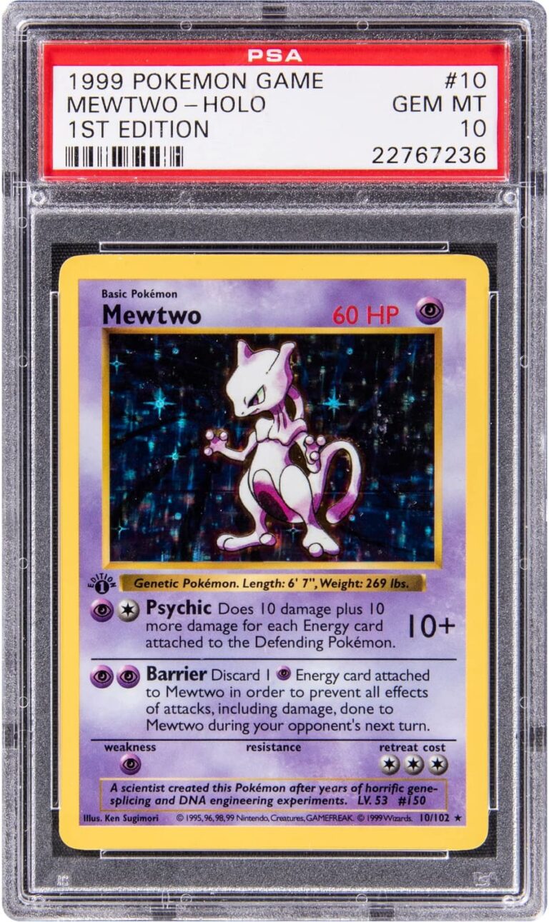Mewtwo-10-102-Base-Set-1st-Edition-Pokémon-Karte-Englisch-PSA-10