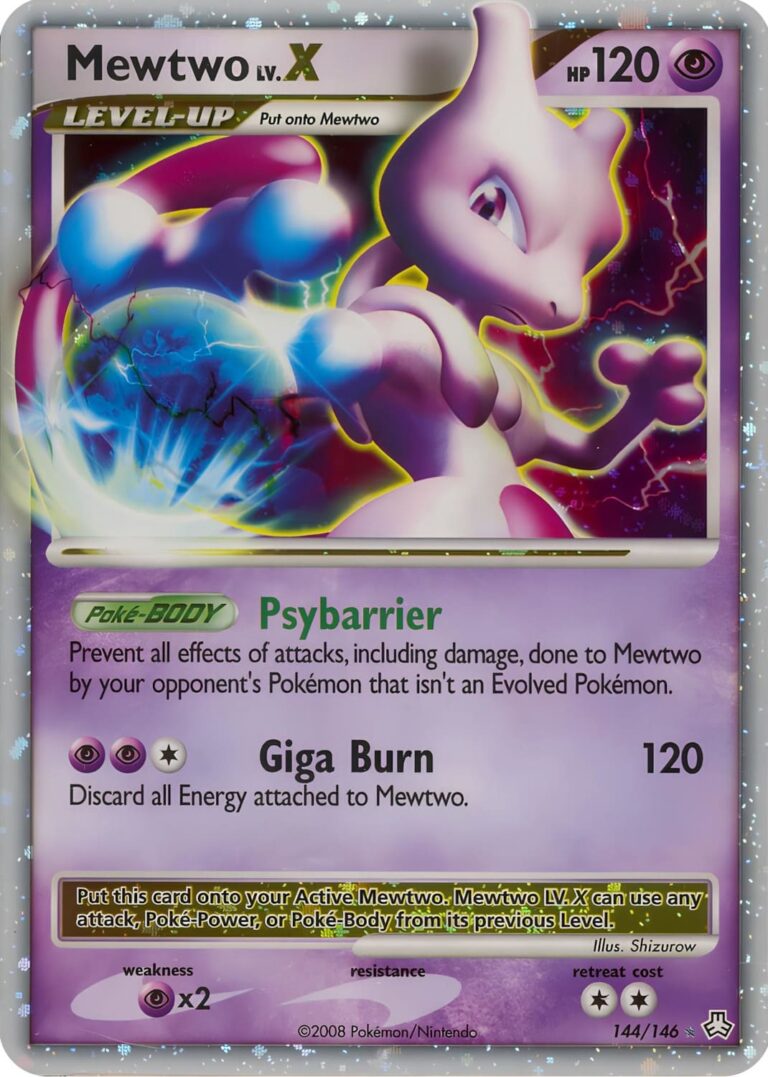 Mewtwo-LV-X-144-146-Diamond-Perl-Legends-Awakened-Pokémon-Karte-Englisch-Mewtu