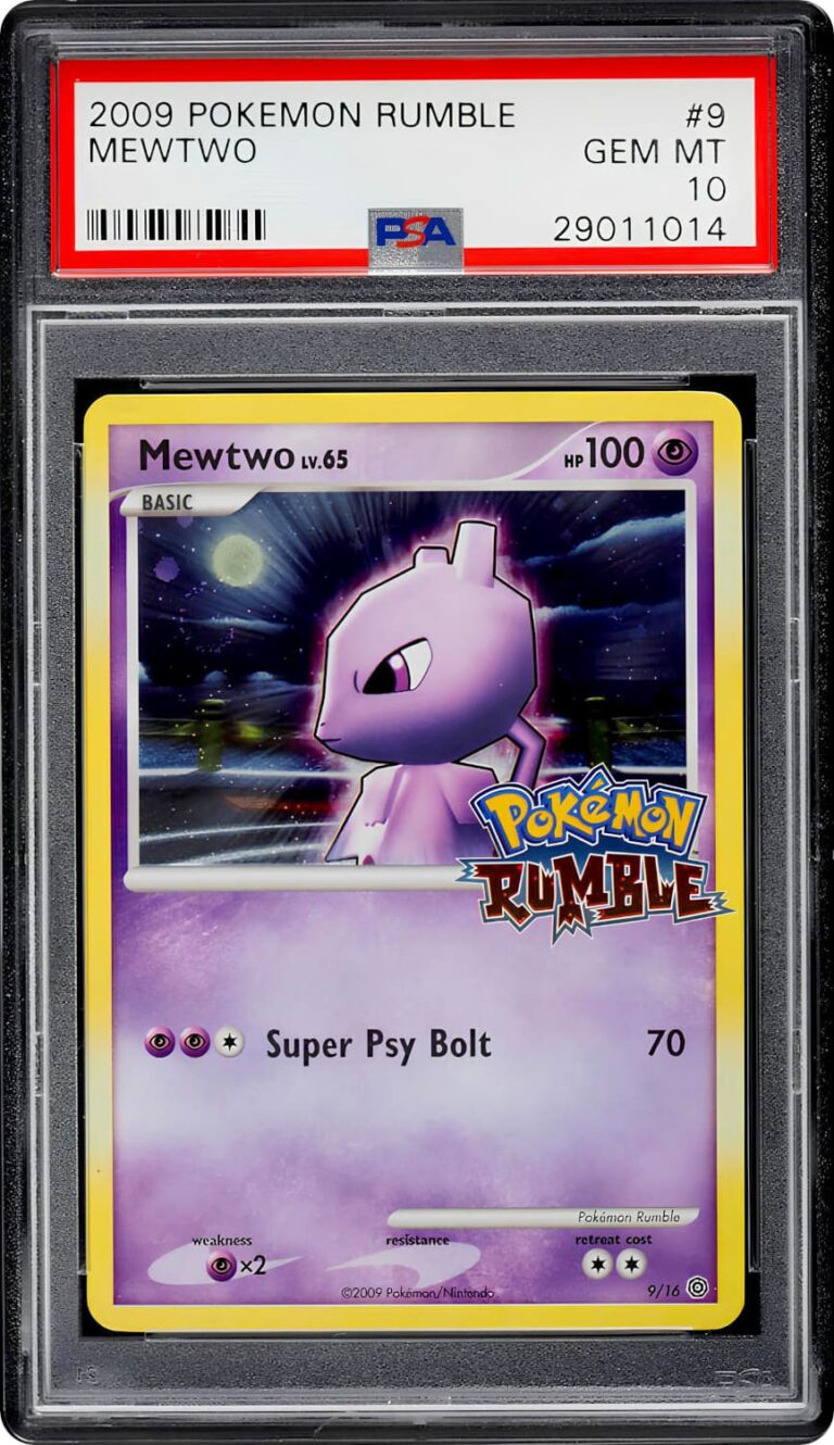 Mewtwo-Mewtu-9-16-Pokémon-Rumble-Karte-PSA-10-2009