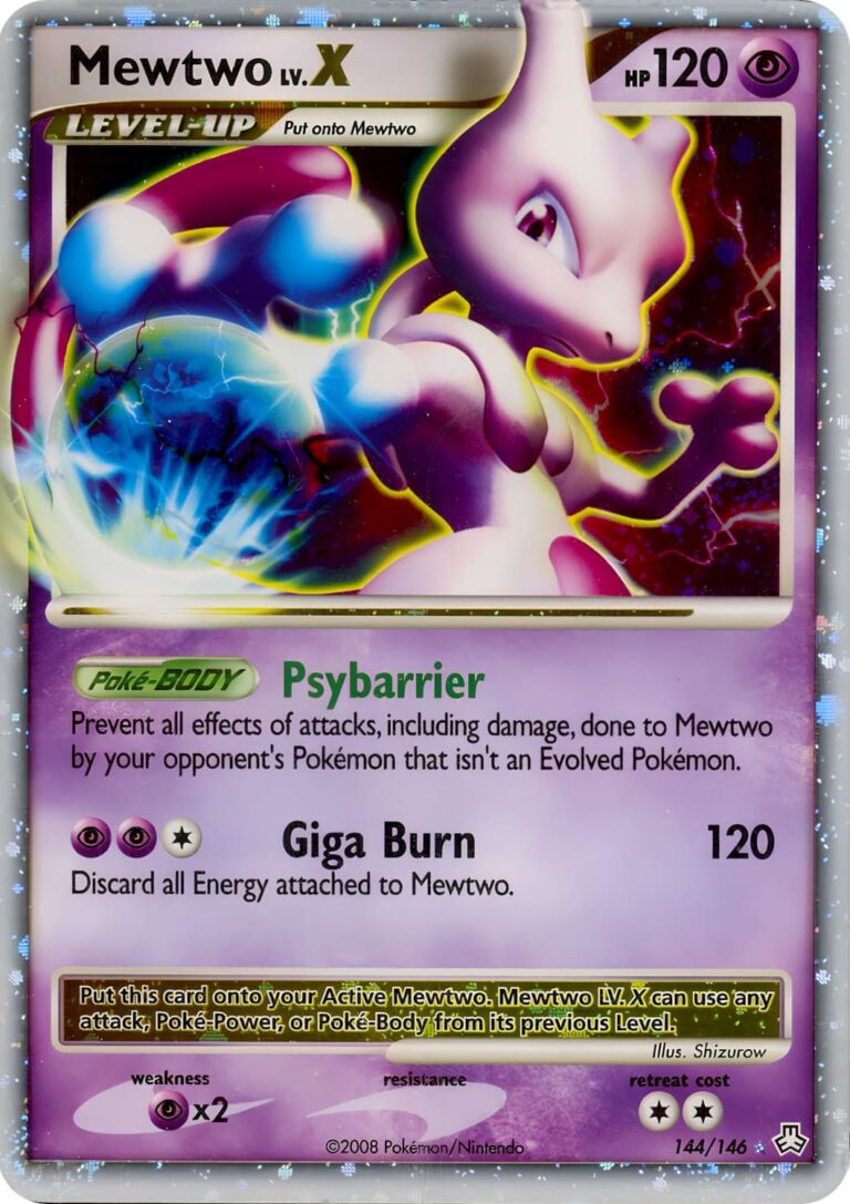 Mewtwo-Mewtu-LV.X-144-146-Legends-Awakened-Erwachte-Legenden-Pokémon-Karte-Englisch