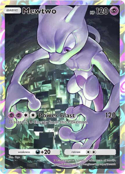 Mewtwo-Mewtu-Pokémon-TCG-Sammelkartenspiel-Pocket-Genetic-Apex-Unschlagbare-Gene-Digitale-Promo-Karte-Englisch
