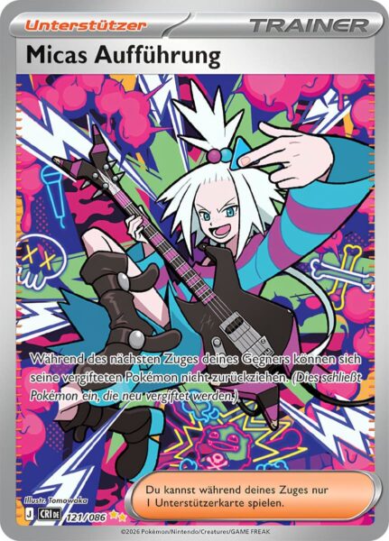 Micas-Aufführung-121-086-Wachsendes-Chaos-Special-Art-Rare-Pokémon-Karte-Deutsch